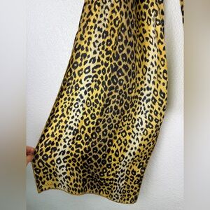 Echo Leopard Print Silk Oblong Scarf Wrap